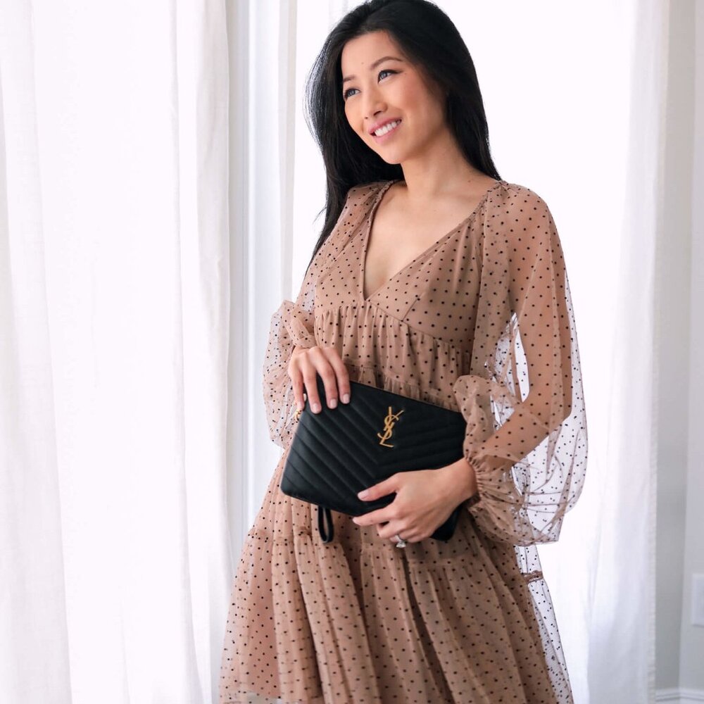 Staud Meadow Mini Dot Dress